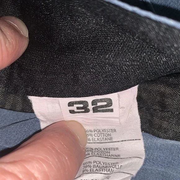 Volcom 32 Blue Gray Flat Front Surf & Turf 4 way stretch shorts - Picture 6 of 10